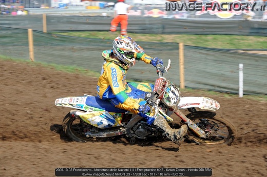 2009-10-03 Franciacorta - Motocross delle Nazioni 1111 Free practice MX2 - Swian Zanoni - Honda 250 BRA